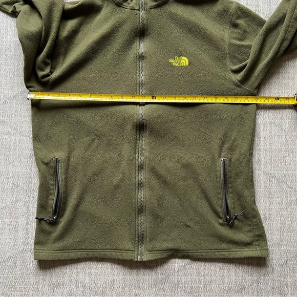 The North Face Men’s Green Outdoors Winter Fleece Zip Up Jacket LARGE - Picture 8 of 11